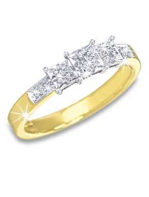 Liebe meines Lebens -  9 Karat Gold Diamant Ring 59722564