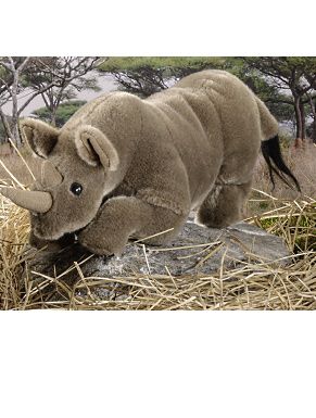 Nashorn liegend 30 cm 7450