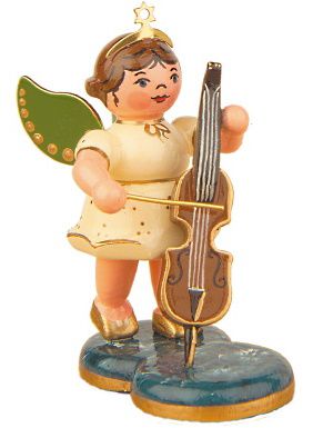 Engel mit Cello 6 cm