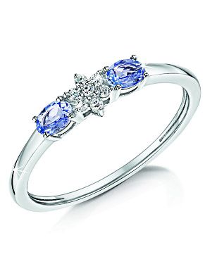 "Sternenfunkeln" Tansanit Diamant Ring 27500015