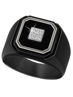 BLACK ICE Diamant Ring Z (70)