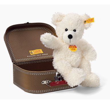 Steiff Lotte Teddybär im Koffer, beige, 28 cm 111464
