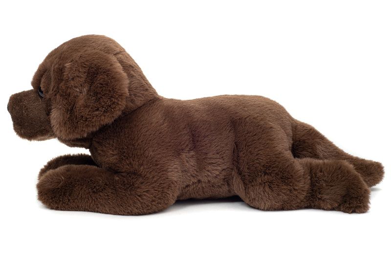 Labrador liegend schokobraun 32 cm