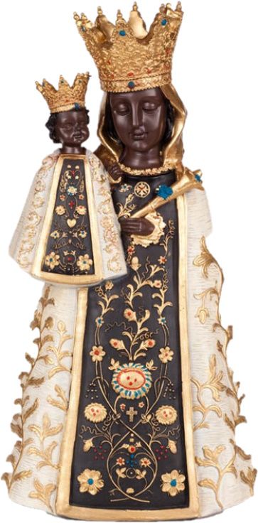 Schwarze Madonna von Altötting 40 cm handgemalt