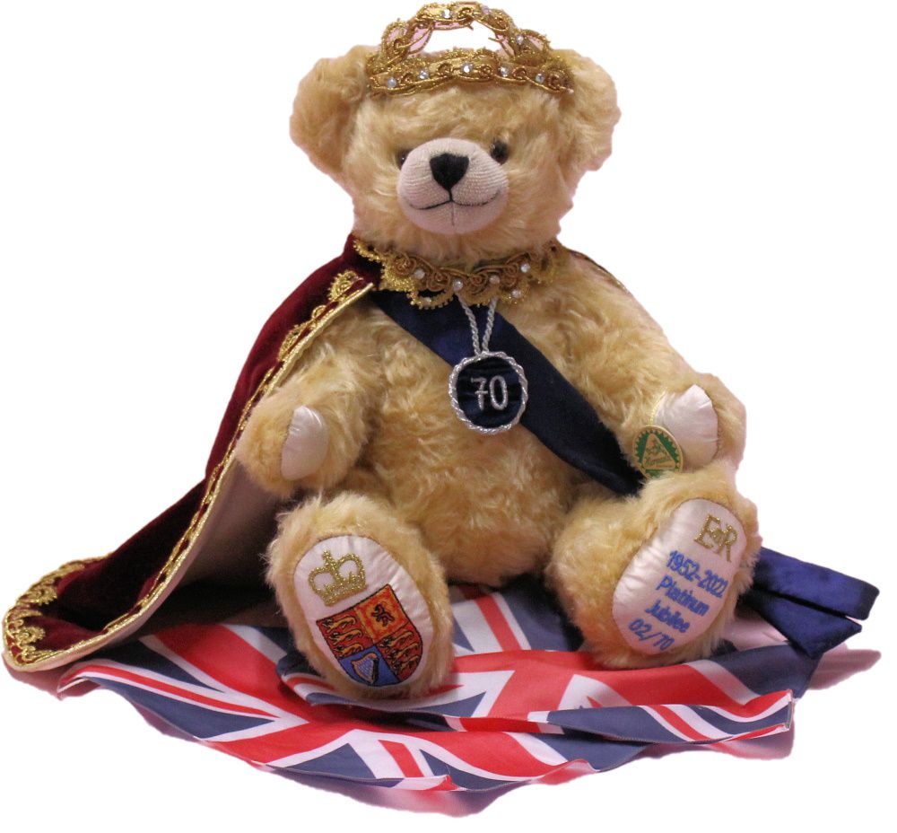 Queen Elizabeth II - Platinum Jubilee Bear 2022 - 13170-8 - Hermann Bären -  Sammlerbären - Galerista