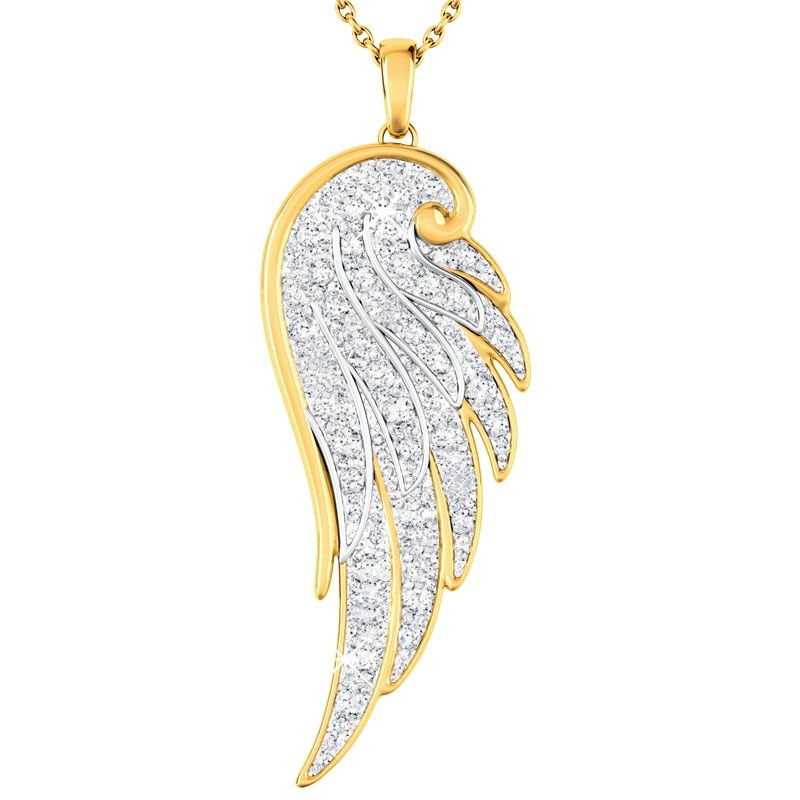 Angel Wing Diamond Pendant