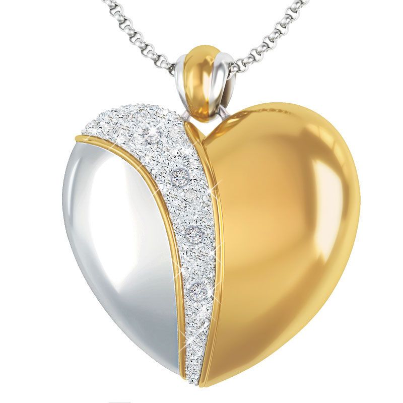 Diamant Herz Anhänger - Für immer meine Tochter - 22690010 - Galerista