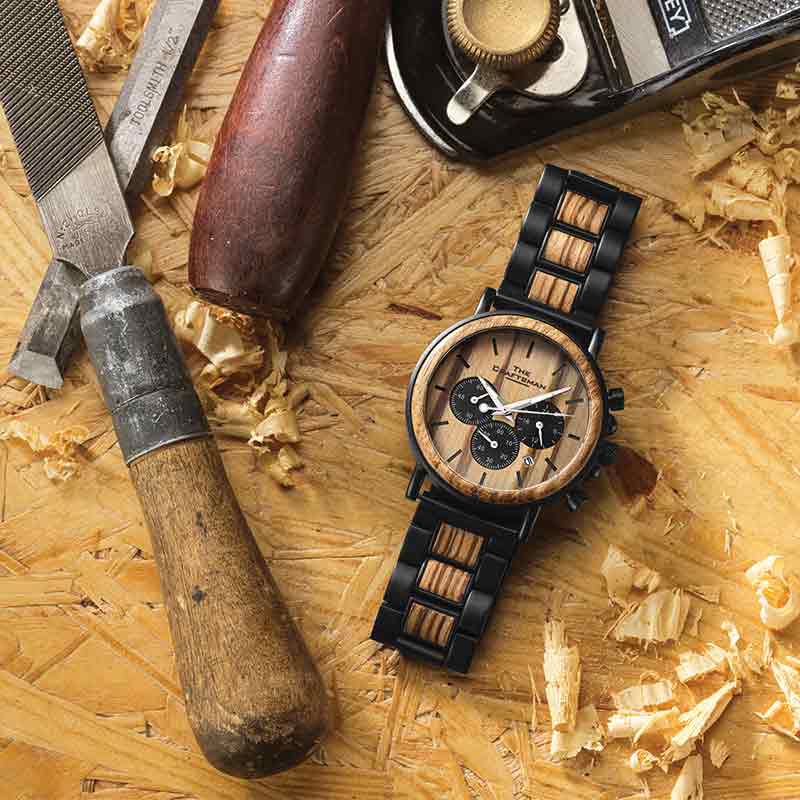 "The Craftsman" Men's Wooden Chronograph
