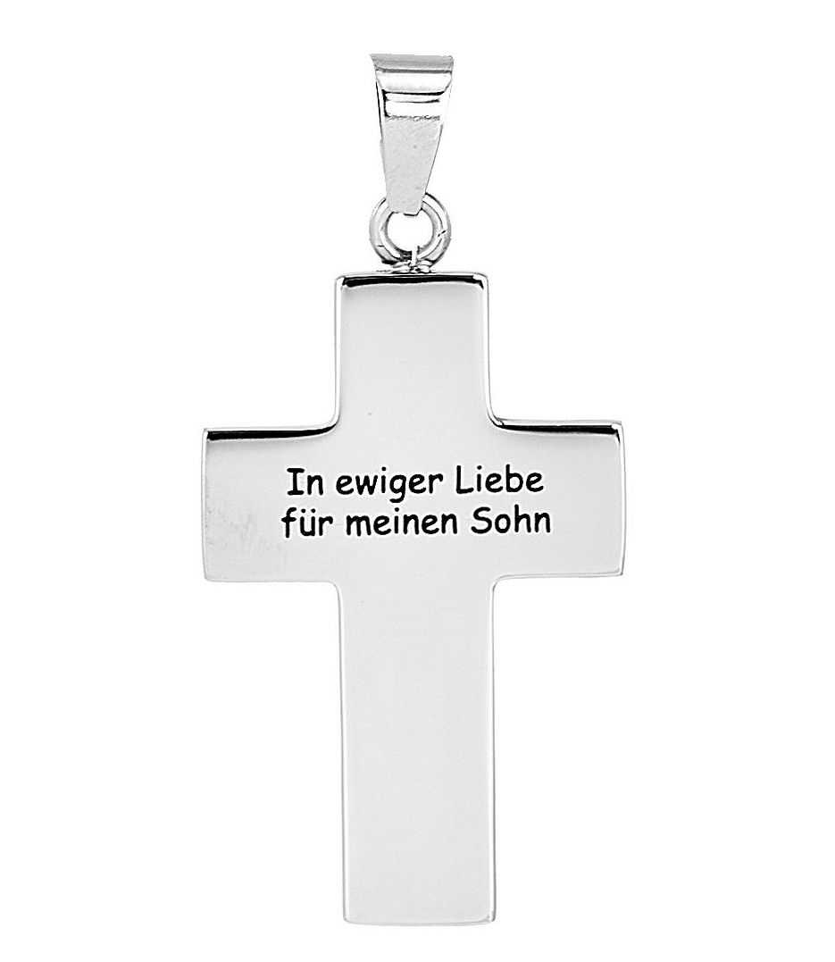 "Forever My Son" Cross Leather Necklace